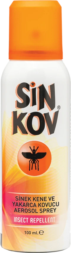 Sinkov Sinek, Kene ve Yakarca Kovucu Aerosol Sprey — gerçek ürün fotoğrafı, transparan dekupe